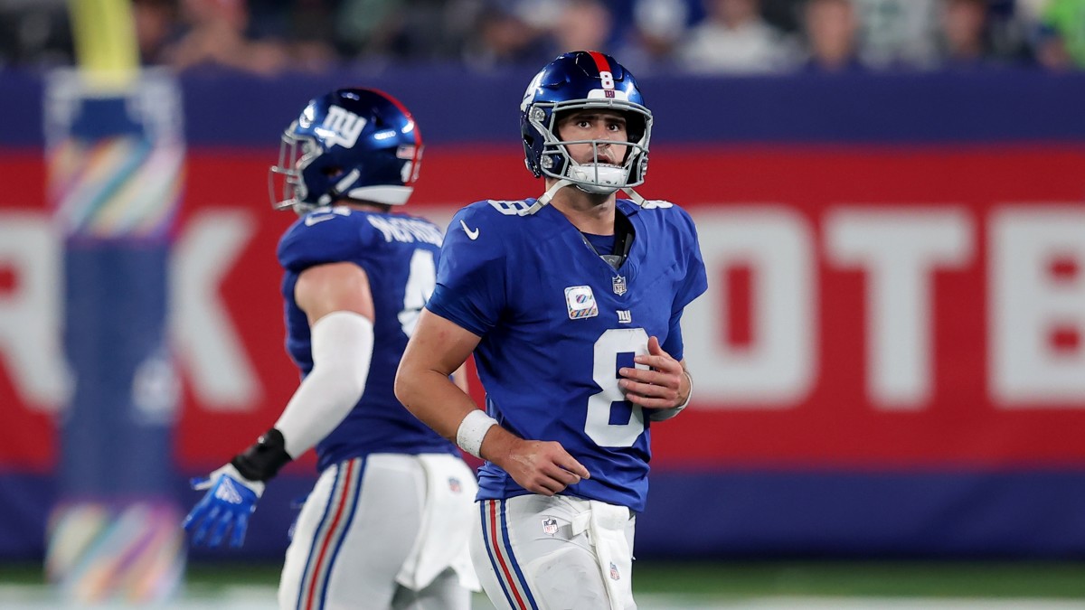 Daniel Jones was sacked 11 times during Monday’s 24-3 loss to the Seahawks.